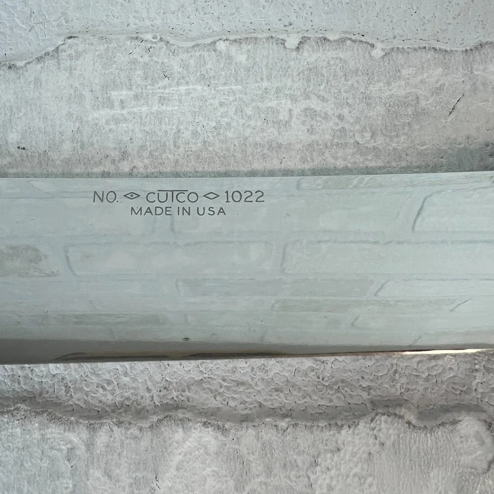 Cutco 1022 Butcher Knife Brown Marbled Swirl Handle Stainless Steel 8